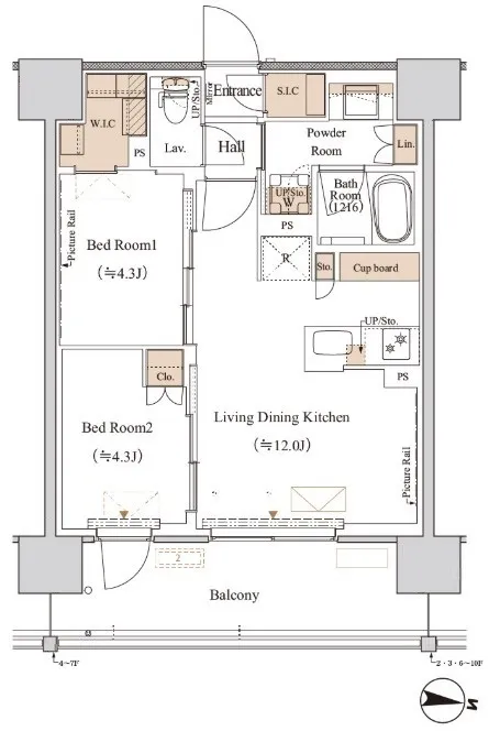 Blanchiesta Kiba - Floor Plan - ["White", "Diagram", "Plan"]