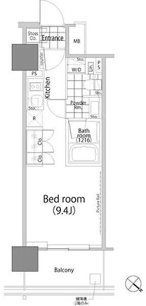 Park Habio Akasaka Tower - Floor Plan - ["Rectangle", "Font", "Parallel"]