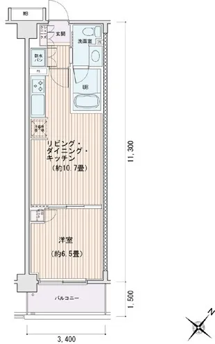 Esty Maison Toyosu Residence - Floor Plan - []