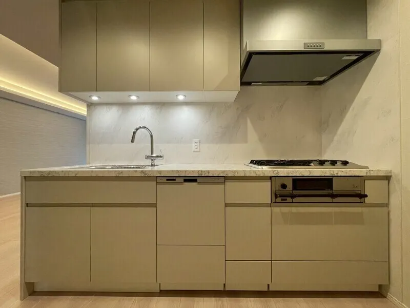 Dash Living Aoyama - Interior - ["Kitchen", "Countertop", "Kitchen Appliance"]