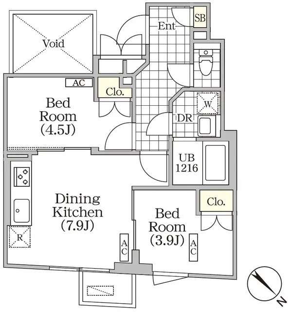 BRICK RESIDENCE Meguro Honcho - Floor Plan - ["White", "Diagram", "Floor plan"]