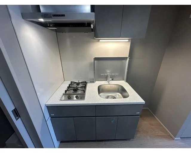 Baus Flats Kuramae - Interior - ["Major appliance", "Silver", "Plumbing fixture"]