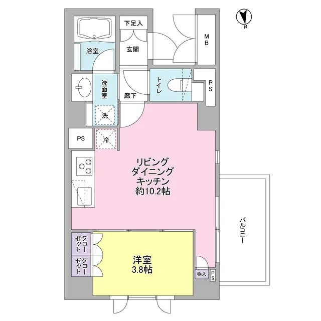 Sunshine Matsumoto No.16 - Floor Plan - ["Floor plan", "Text", "Line"]