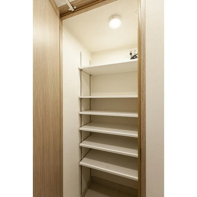 Doue Tsukishima II - Interior - ["Wood", "Shelving", "Flooring"]