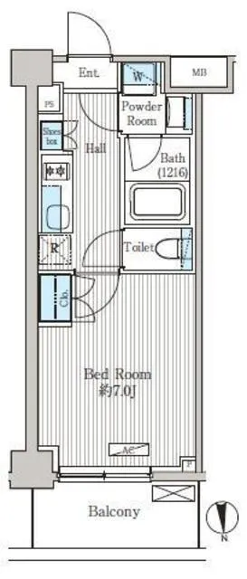 Oase Shinagawa Residence - Floor Plan - ["Floor plan", "Text", "Plan"]