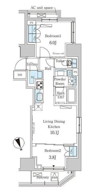 Park Axis Toranomon - Floor Plan - ["Floor plan", "Plan", "Diagram"]