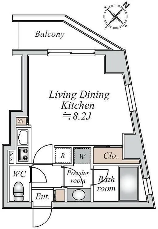 Central Crib Roppongi II - Floor Plan - ["Plan", "Diagram", "Floor plan"]