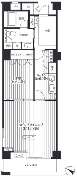Hulic Asakusa 1-Chome - Floor Plan - ["Apartment", "Condominium", "Brutalist architecture"]