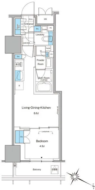 Lefon Progre Kita-Shinjuku - Floor Plan - ["Plan", "Diagram"]