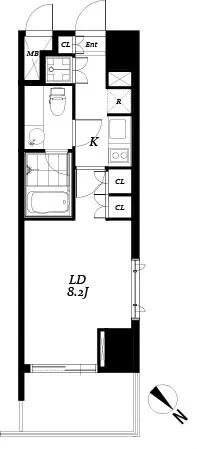 Chester Court Ochanomizu - Floor Plan - ["Rectangle", "Font", "Parallel"]