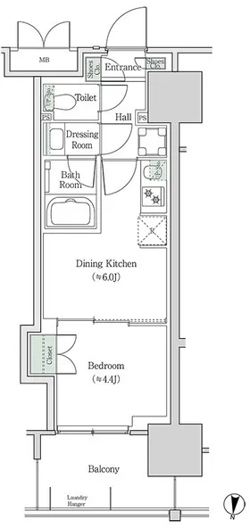 Brookside Residence Kiba - Floor Plan - []