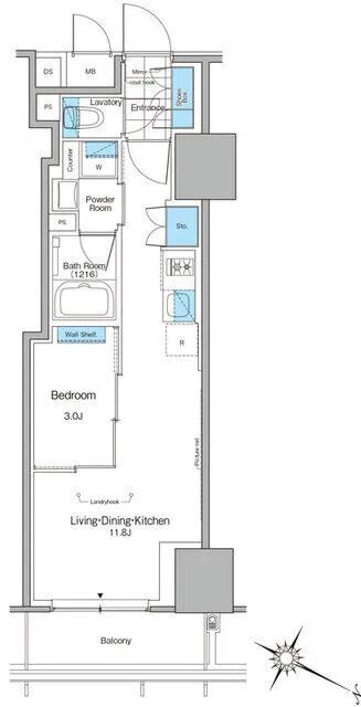 Lefon Progre Kita-Shinjuku - Floor Plan - []