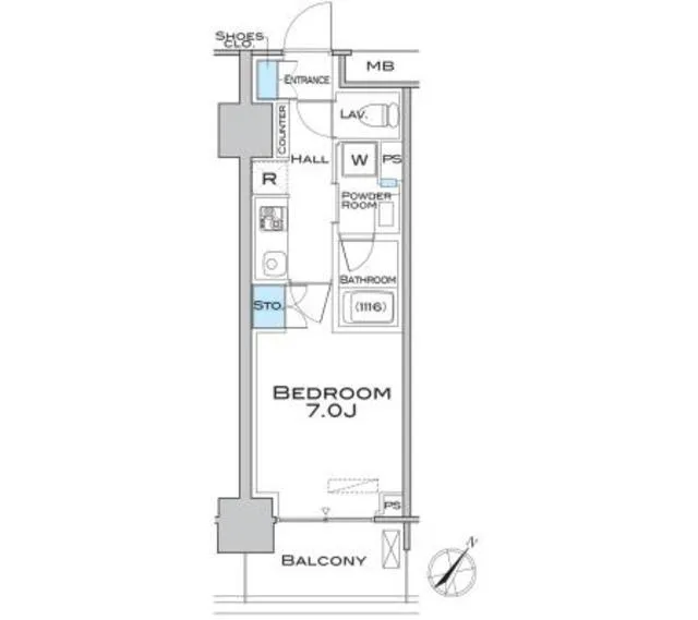 MFPR Court Musashi-Koyama - Floor Plan - ["Floor plan", "Diagram", "Plan"]