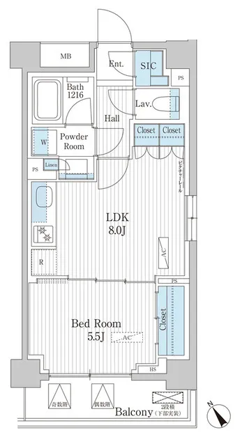 Park Axis Monzennakacho Terrace - Floor Plan - ["Product", "Rectangle", "Schematic"]