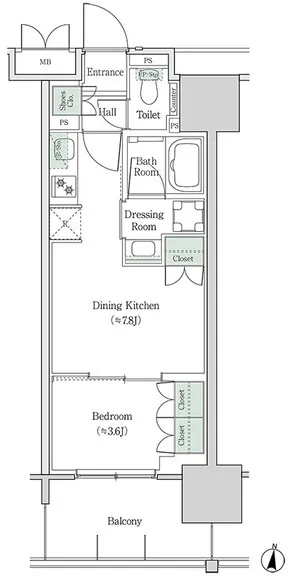 Brookside Residence Kiba - Floor Plan - ["Diagram"]