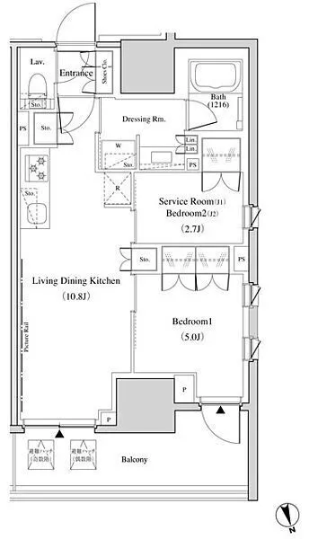 The Park Habio Kitasenju - Floor Plan - ["White", "Plan", "Diagram"]