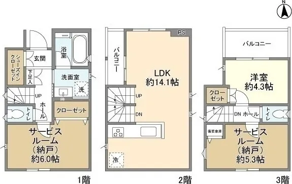Kolet Kita Akabane #13 - Floor Plan - ["White", "Plan", "Floor plan"]