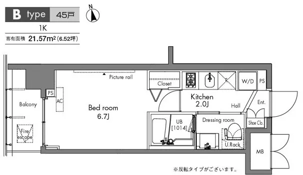 Proud Flat Sumida Riverside - Floor Plan - []