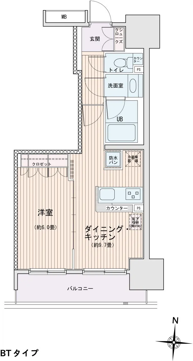 Esty Maison Kinshicho II - Floor Plan - ["Wood flooring", "Plan", "Floor plan"]