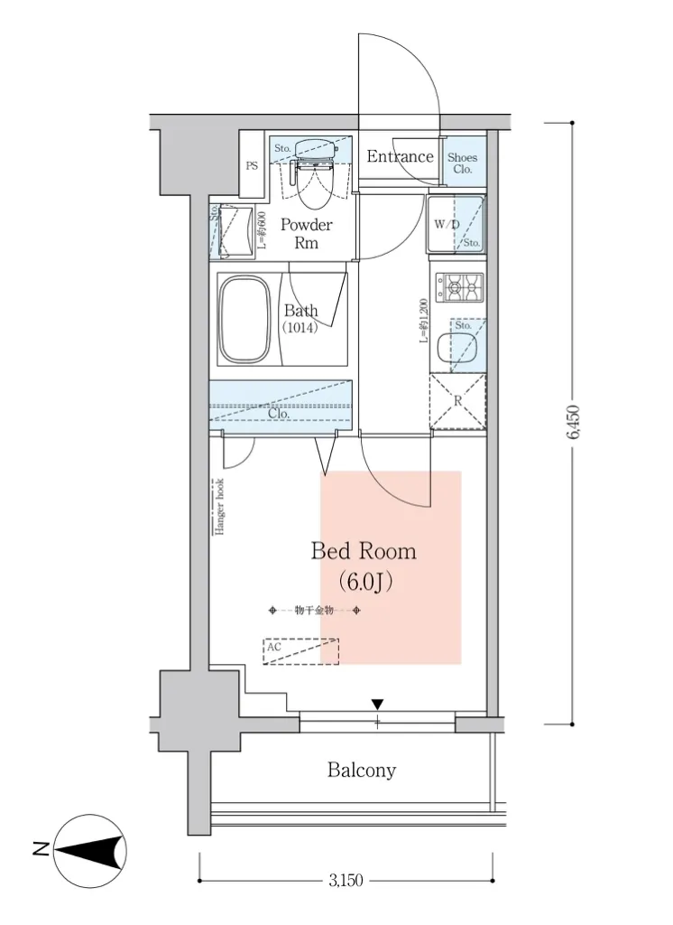 Urbanex Minamishinagawa II - Floor Plan - ["Schematic", "Rectangle", "Slope"]