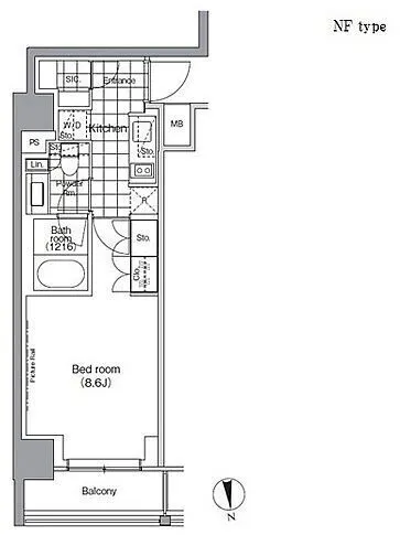 Park Habio Monzen-Nakacho - Floor Plan - []