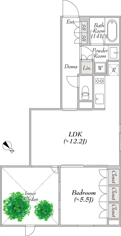 Pollast Yoyogi - Floor Plan - ["White", "Plan", "Diagram"]