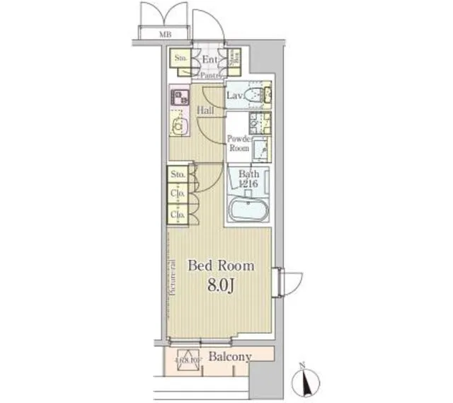 Long Island Ebisu - Floor Plan - ["Rectangle", "Schematic", "Parallel"]