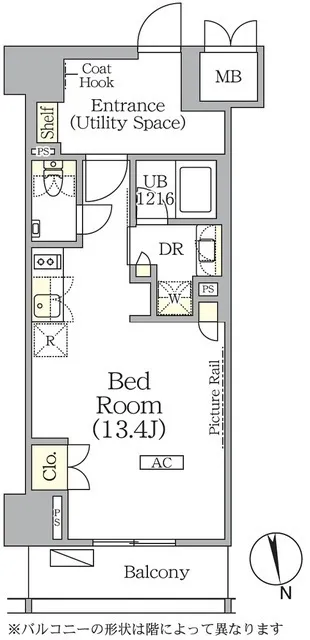 The Park Habio Kagurazaka Residence South - Floor Plan - []