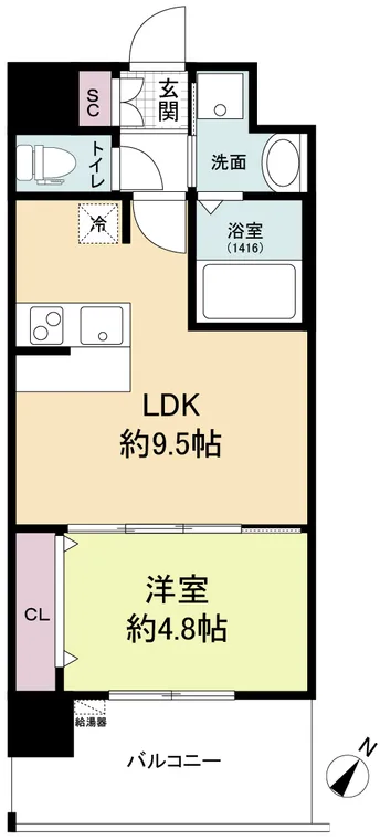 Splendid Nakanoshima WEST - Floor Plan - []