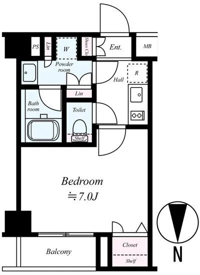 Plaire Deux Nishi-Shinjuku 5-Chome - Floor Plan - []