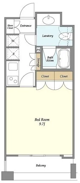 Orchid Residence Kagurazaka - Floor Plan - ["White"]