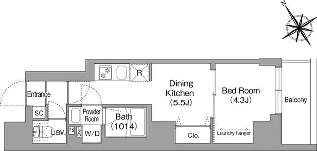 Comforia Liv Ueno - Floor Plan - ["Diagram"]