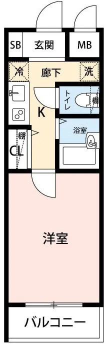 Mynavi STAY Higashioi - Floor Plan - ["Apartment"]