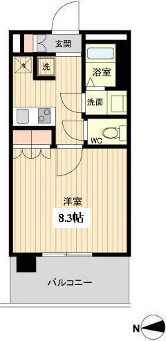 LaQus Residence Higashi-Shinjuku - Floor Plan - ["Apartment"]