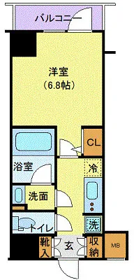 Harmony Residence Hamamatsucho - Floor Plan - ["Apartment", "Tile Flooring", "Geraniums"]