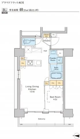 Proud Flat Ryogoku - Floor Plan - ["Product", "Schematic", "Font"]
