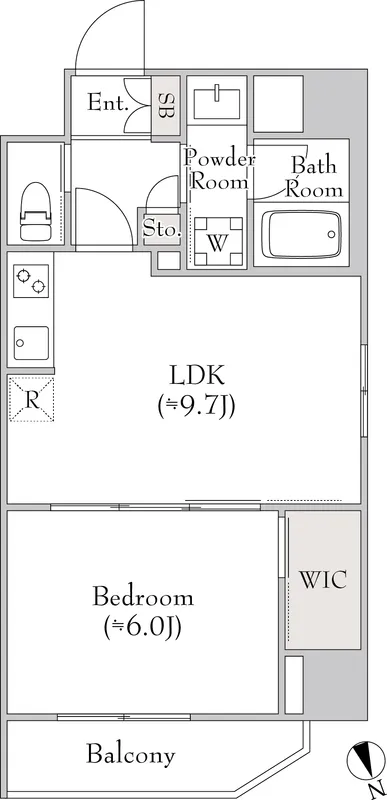 LUMIEC un Kitaueno - Floor Plan - ["White", "Floor plan"]