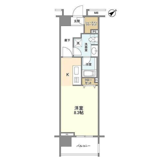 Clio Gotanda - Floor Plan - ["Rectangle", "Font", "Parallel"]