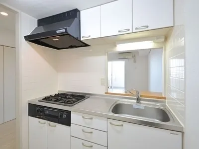 Across Meguro Tower - Interior - ["Kitchen", "Major appliance", "Flooring"]