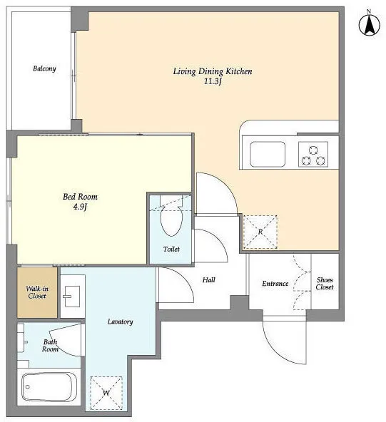 Stylio Higashi-Shinagawa - Floor Plan - ["Floor plan", "Plan", "Diagram"]