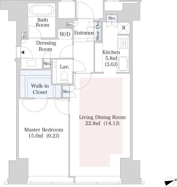 Central Park Tower La Tour Shinjuku - Floor Plan - ["Floor plan", "Diagram"]
