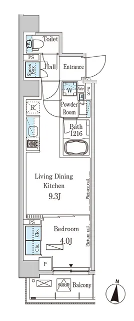 Park Axis Kiba Canal East - Floor Plan - ["Floor plan", "Text", "Plan"]