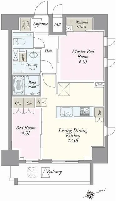 JP Noie Ueno Inaricho - Floor Plan - ["Diagram", "Floor plan", "Plan"]
