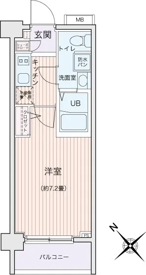 Ecology Toritsu University Residence - Floor Plan - ["Apartment", "Tile Flooring"]