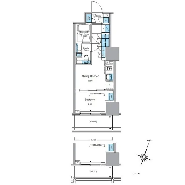 LEFONT PROGRESS SHIBUYA HILLTOP - Floor Plan - ["Slope", "Parallel", "Rectangle"]