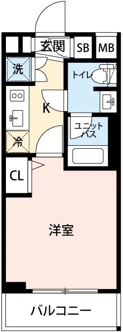 Mynavi Stay Osaki 2 - Floor Plan - ["Apartment", "Tile Flooring"]