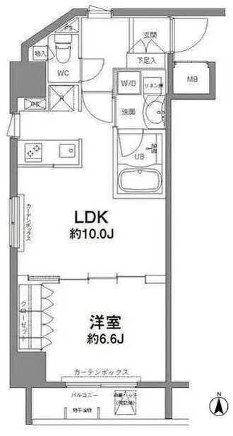 Comforia Shinjuku Gyoen II - Floor Plan - ["Rectangle", "Line", "Font"]