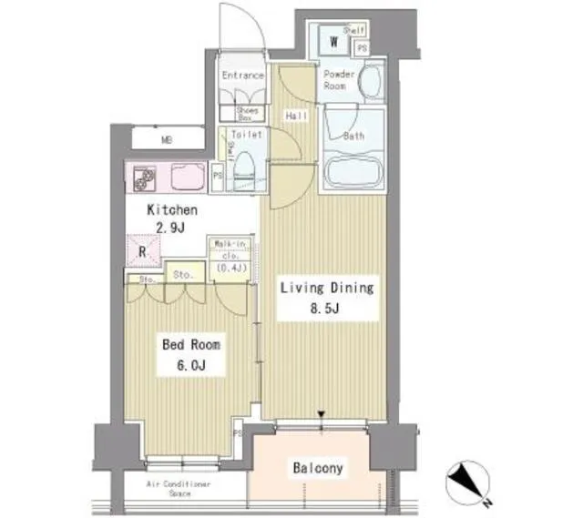 Riverte Tsukishima - Floor Plan - ["Floor plan", "Plan", "Drawing"]