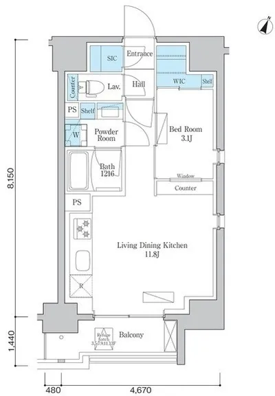 ORSUS Itabashi Honcho - Floor Plan - ["Diagram", "Plan", "Floor plan"]