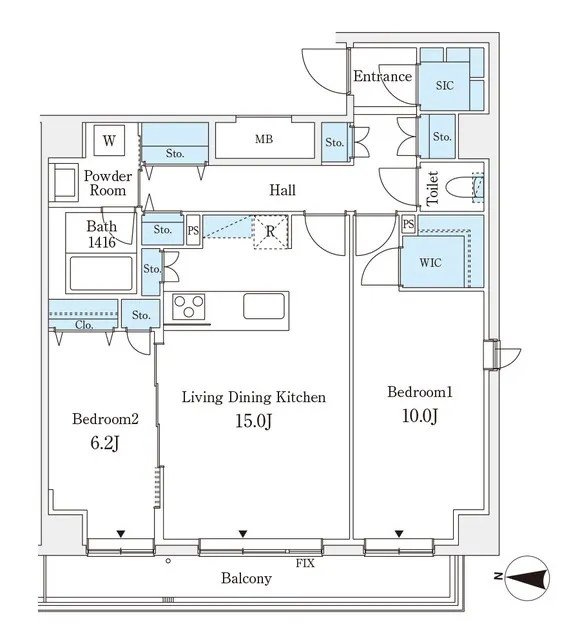 La Casa Hiroo - Floor Plan - ["Rectangle", "Slope", "Schematic"]